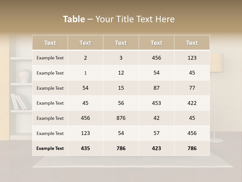 Decorative Fashion Lamp PowerPoint Template