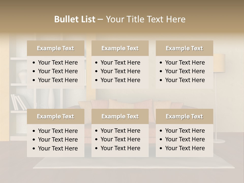 Decorative Fashion Lamp PowerPoint Template