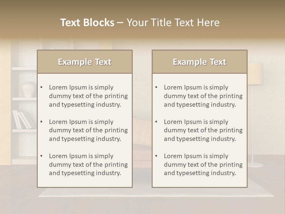 Decorative Fashion Lamp PowerPoint Template