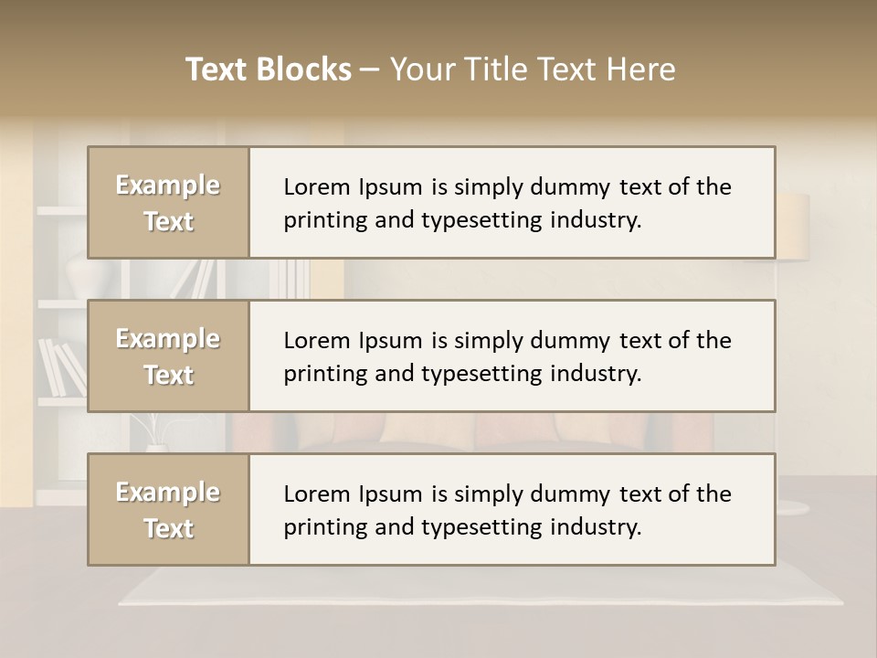 Decorative Fashion Lamp PowerPoint Template