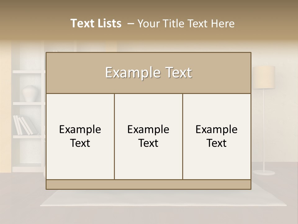 Decorative Fashion Lamp PowerPoint Template
