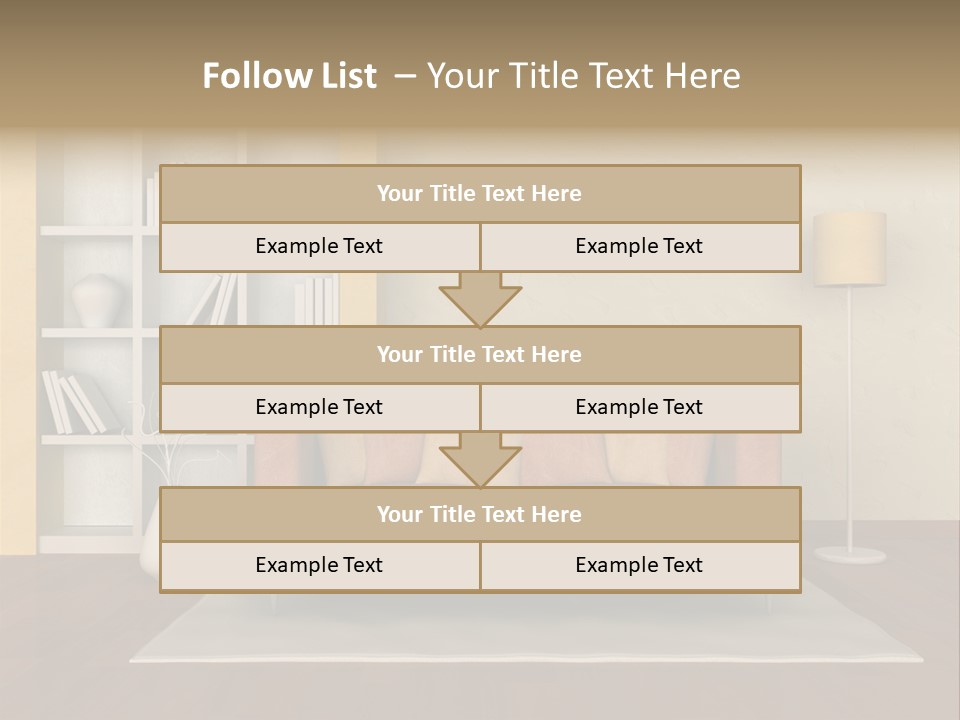 Decorative Fashion Lamp PowerPoint Template