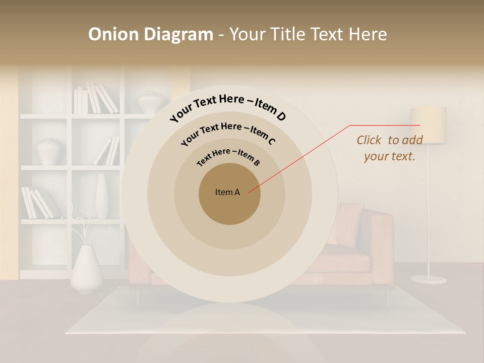 Decorative Fashion Lamp PowerPoint Template