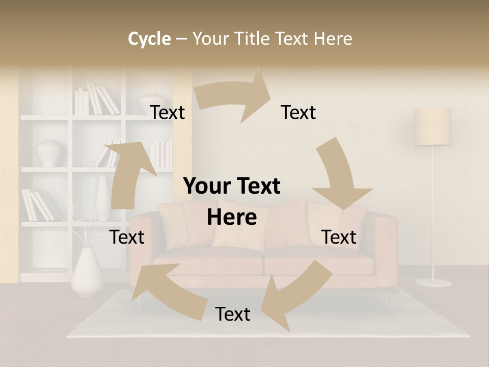 Decorative Fashion Lamp PowerPoint Template