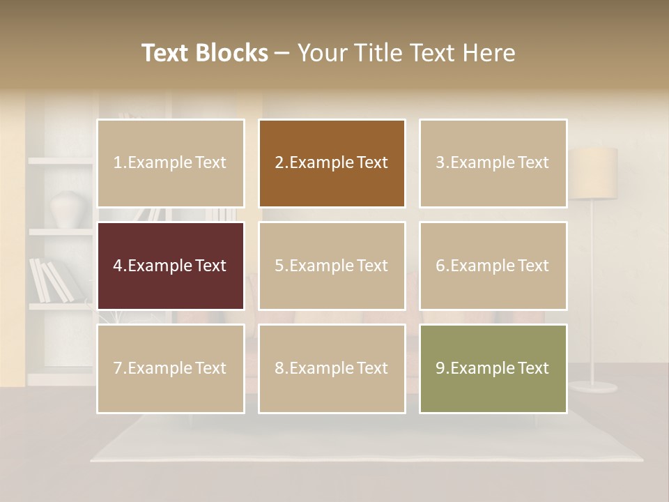 Decorative Fashion Lamp PowerPoint Template