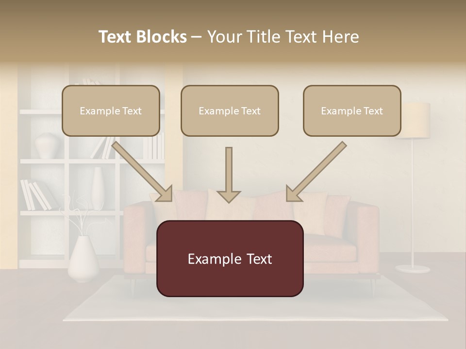 Decorative Fashion Lamp PowerPoint Template