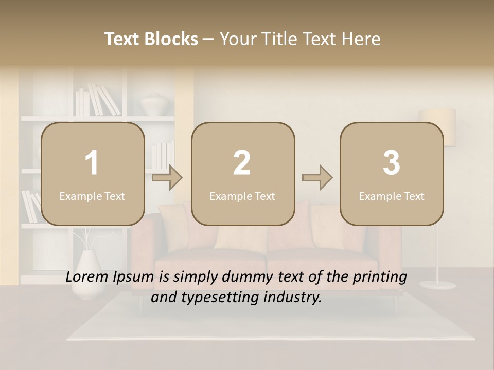 Decorative Fashion Lamp PowerPoint Template