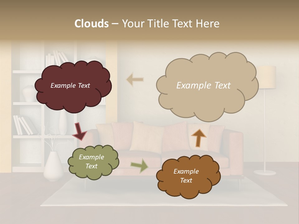 Decorative Fashion Lamp PowerPoint Template