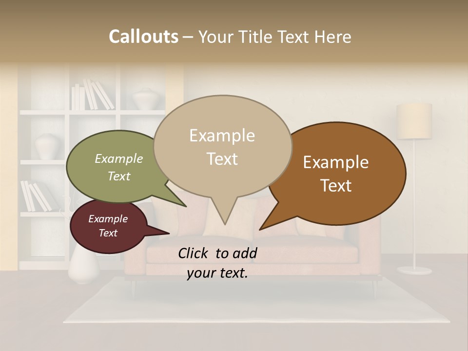 Decorative Fashion Lamp PowerPoint Template