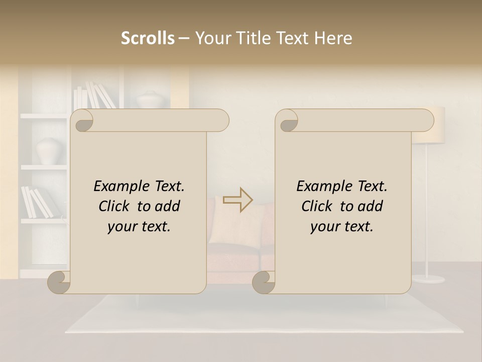 Decorative Fashion Lamp PowerPoint Template