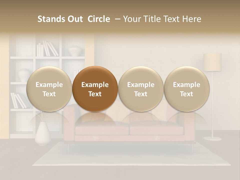 Decorative Fashion Lamp PowerPoint Template