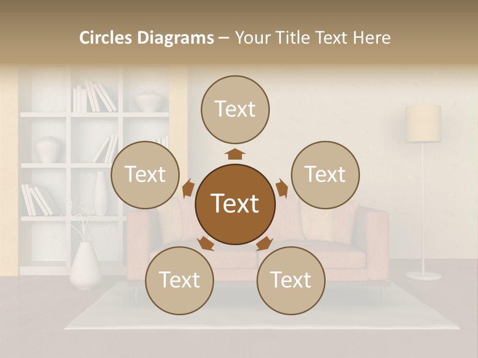 Decorative Fashion Lamp PowerPoint Template