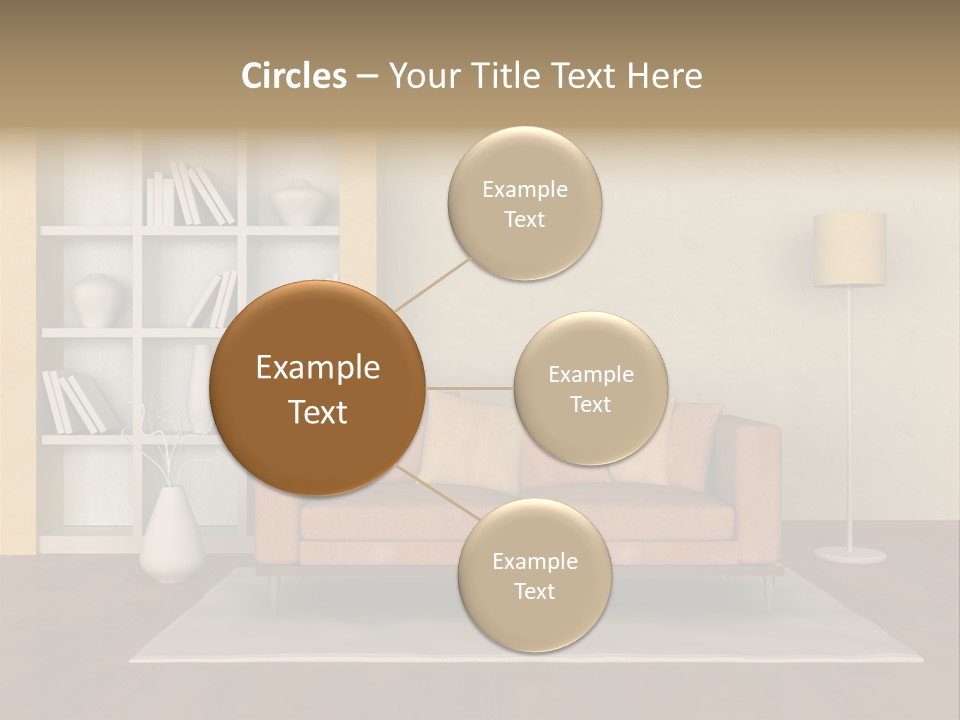 Decorative Fashion Lamp PowerPoint Template