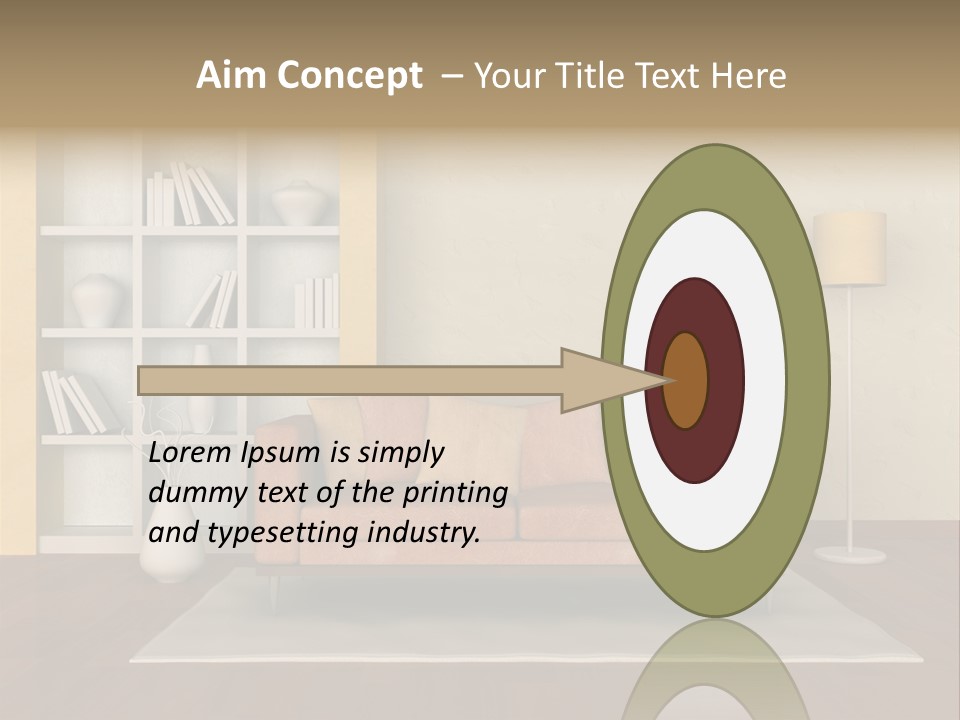 Decorative Fashion Lamp PowerPoint Template