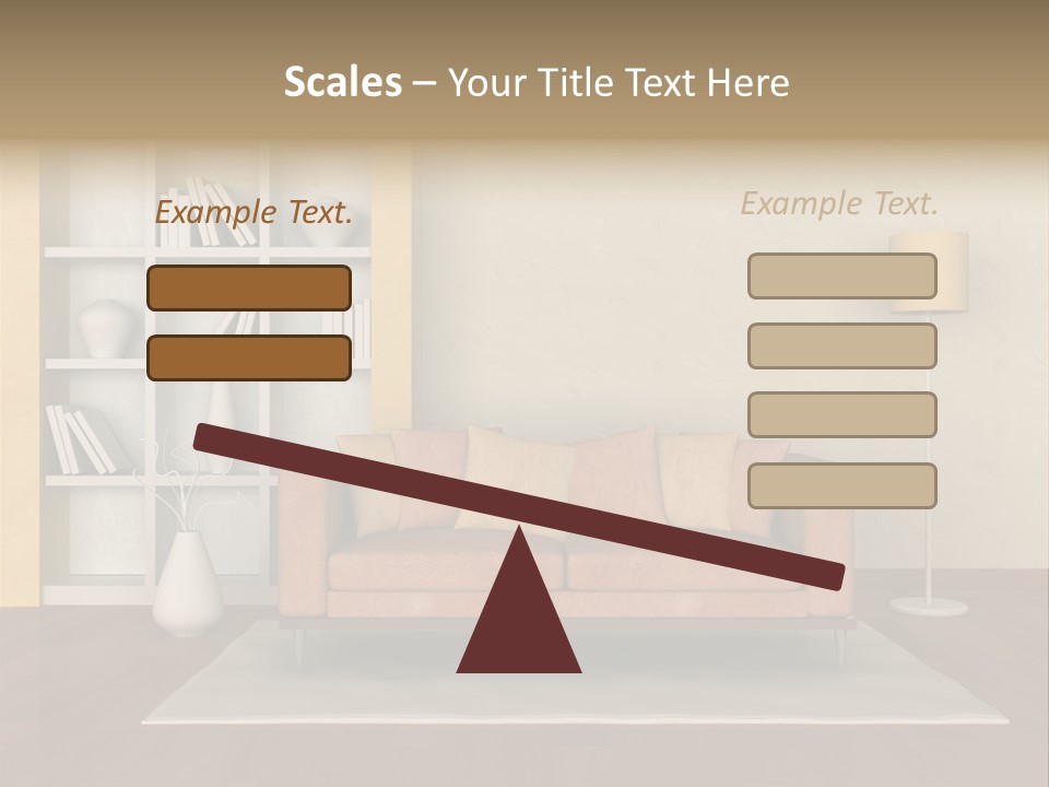 Decorative Fashion Lamp PowerPoint Template