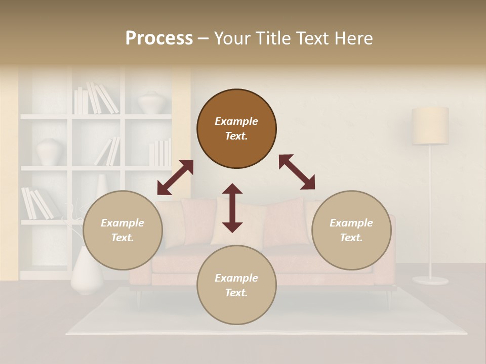 Decorative Fashion Lamp PowerPoint Template