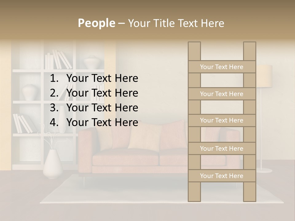 Decorative Fashion Lamp PowerPoint Template