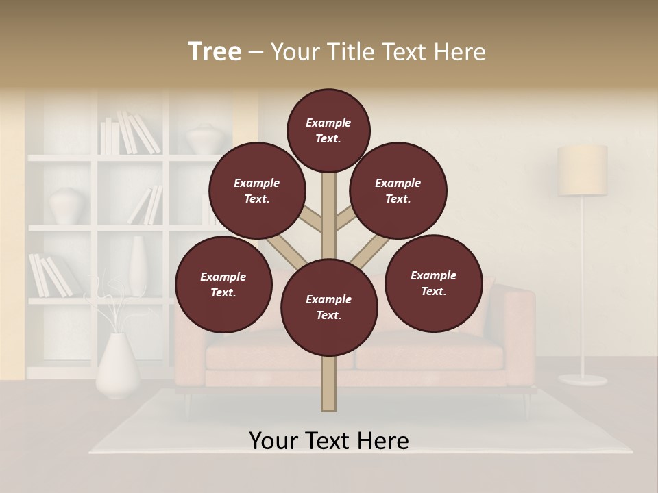 Decorative Fashion Lamp PowerPoint Template