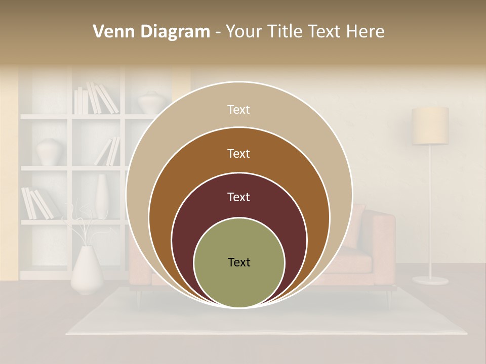 Decorative Fashion Lamp PowerPoint Template