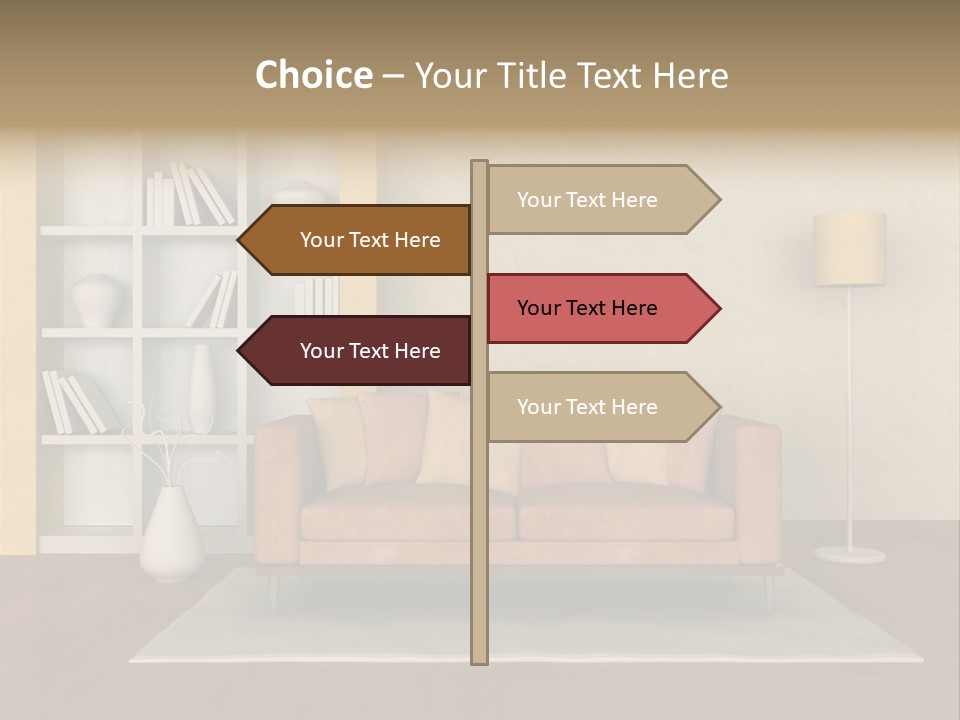 Decorative Fashion Lamp PowerPoint Template