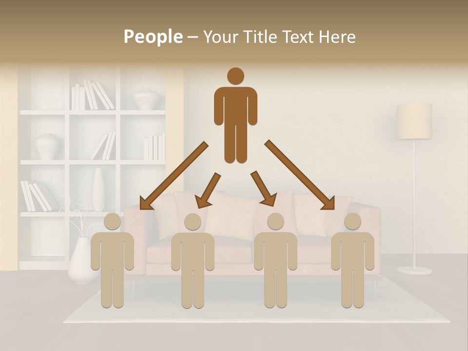 Decorative Fashion Lamp PowerPoint Template