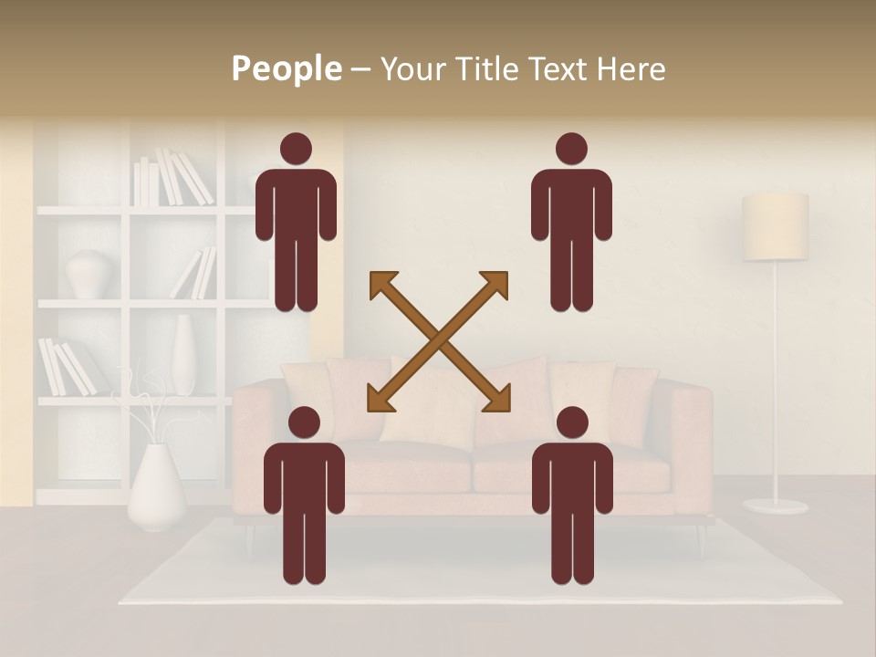 Decorative Fashion Lamp PowerPoint Template