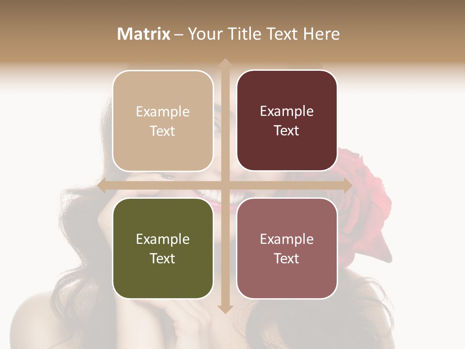 Teeth Pretty Woman PowerPoint Template