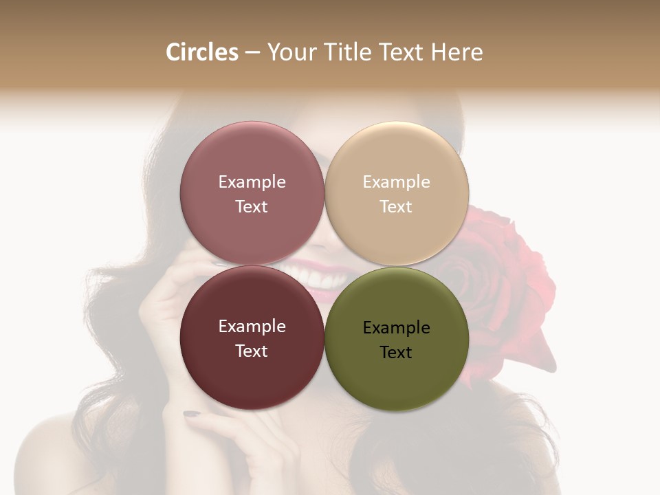 Teeth Pretty Woman PowerPoint Template