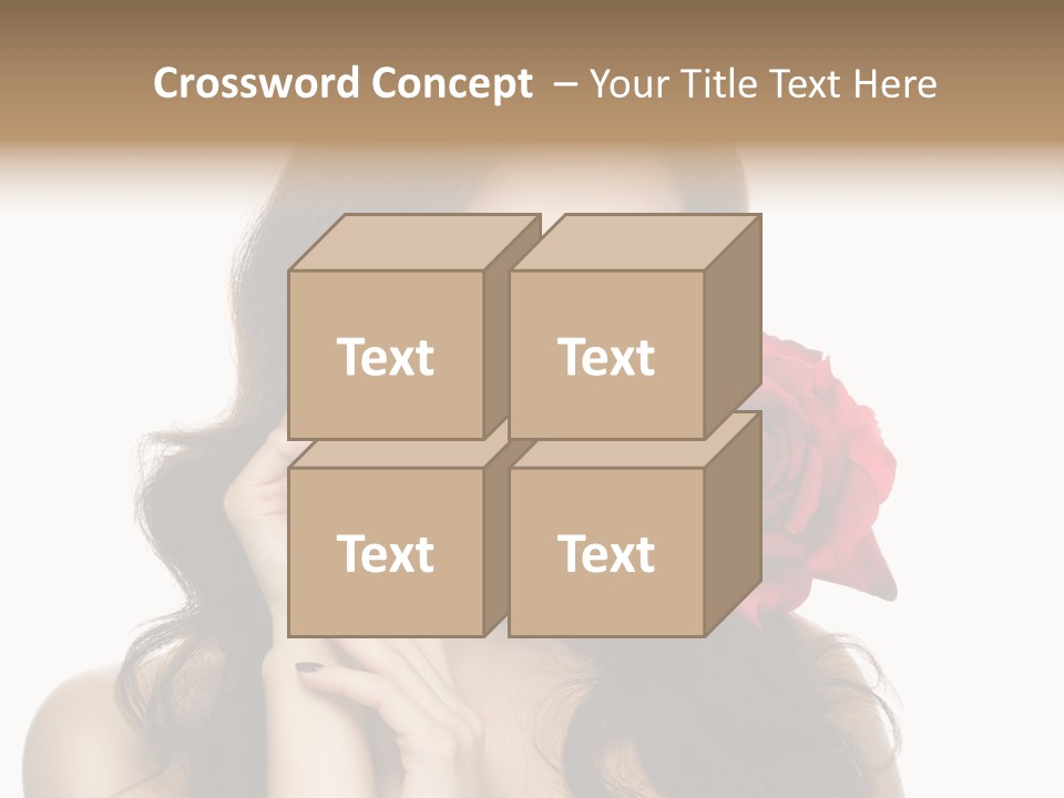 Teeth Pretty Woman PowerPoint Template