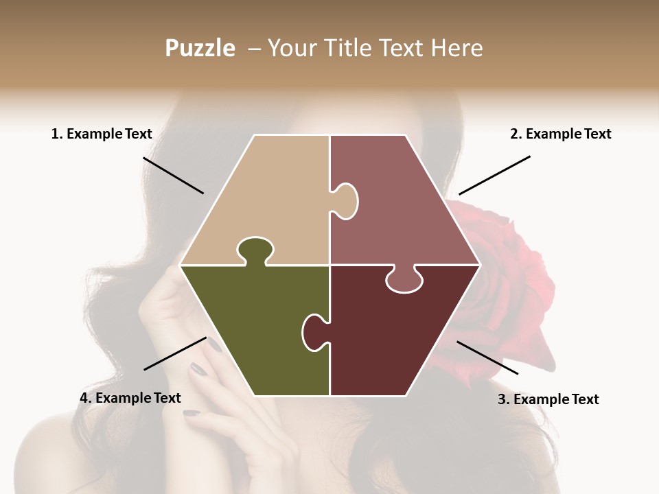 Teeth Pretty Woman PowerPoint Template