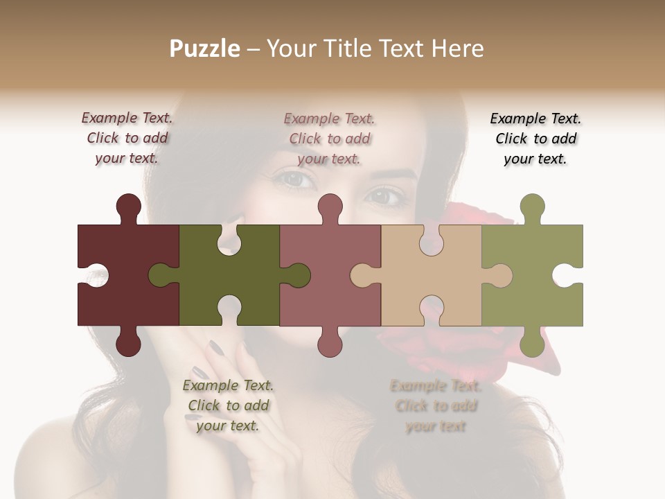 Teeth Pretty Woman PowerPoint Template