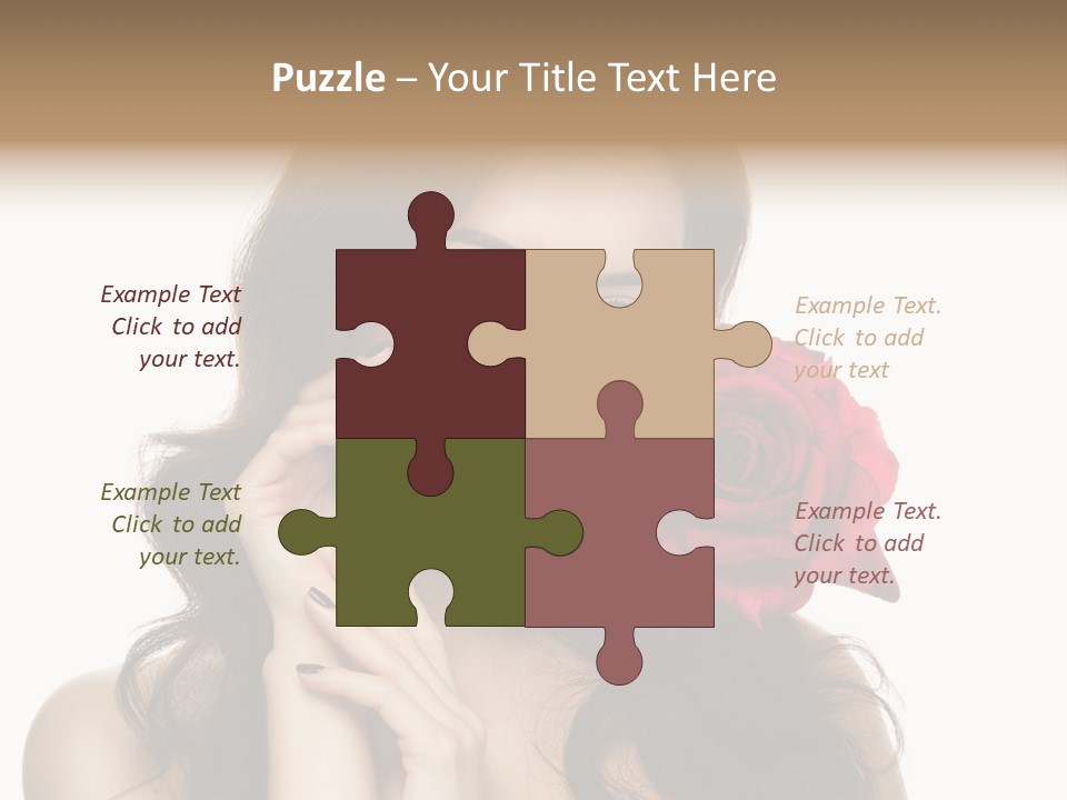 Teeth Pretty Woman PowerPoint Template