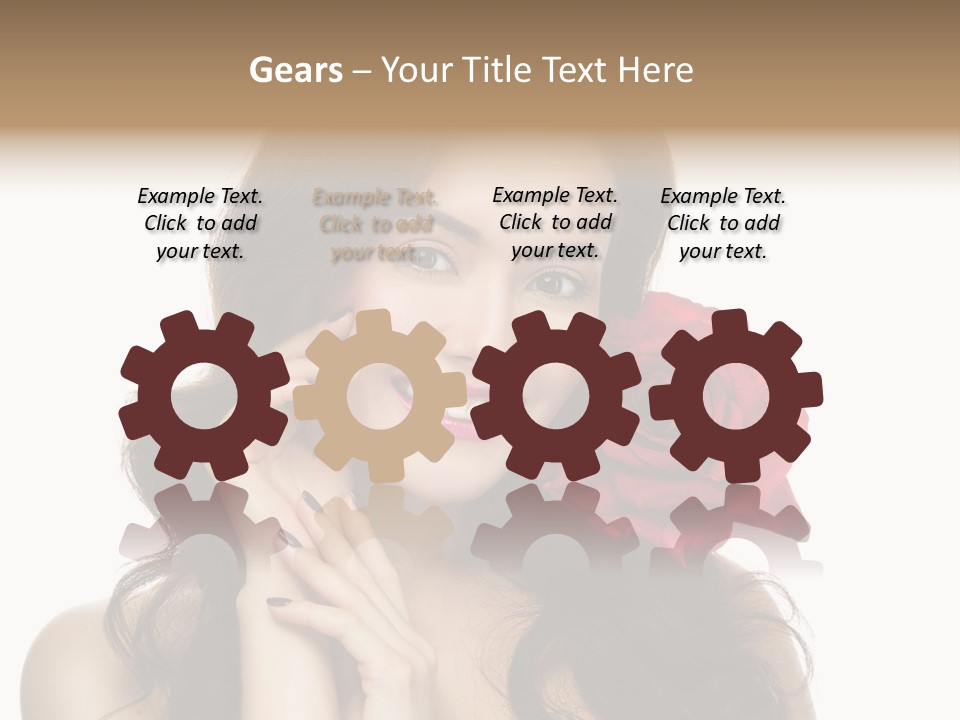 Teeth Pretty Woman PowerPoint Template