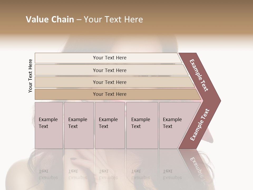 Teeth Pretty Woman PowerPoint Template