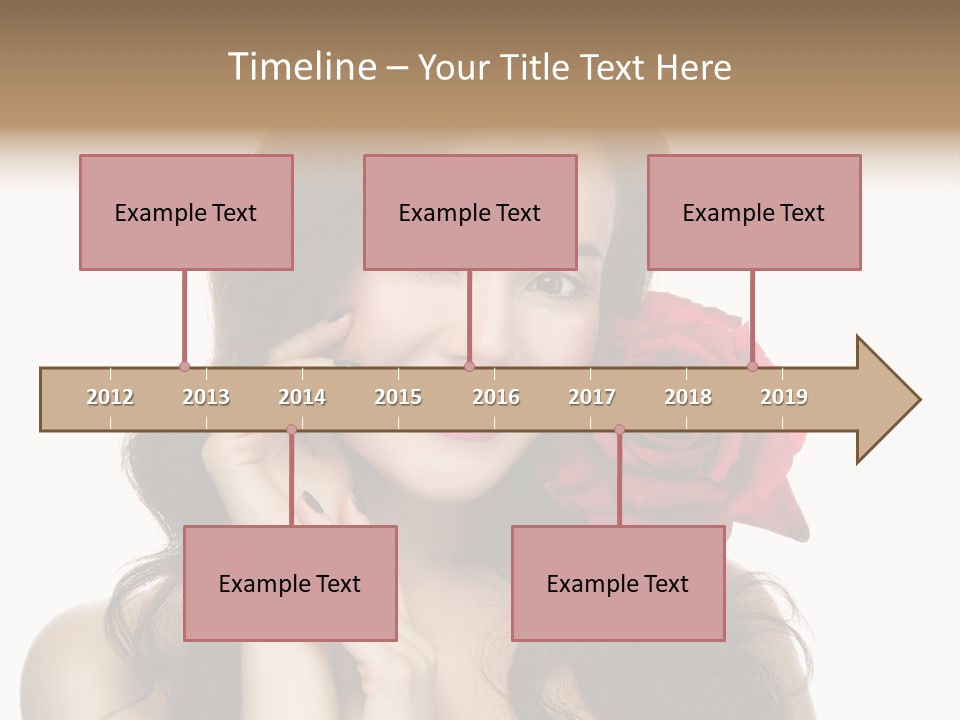 Teeth Pretty Woman PowerPoint Template