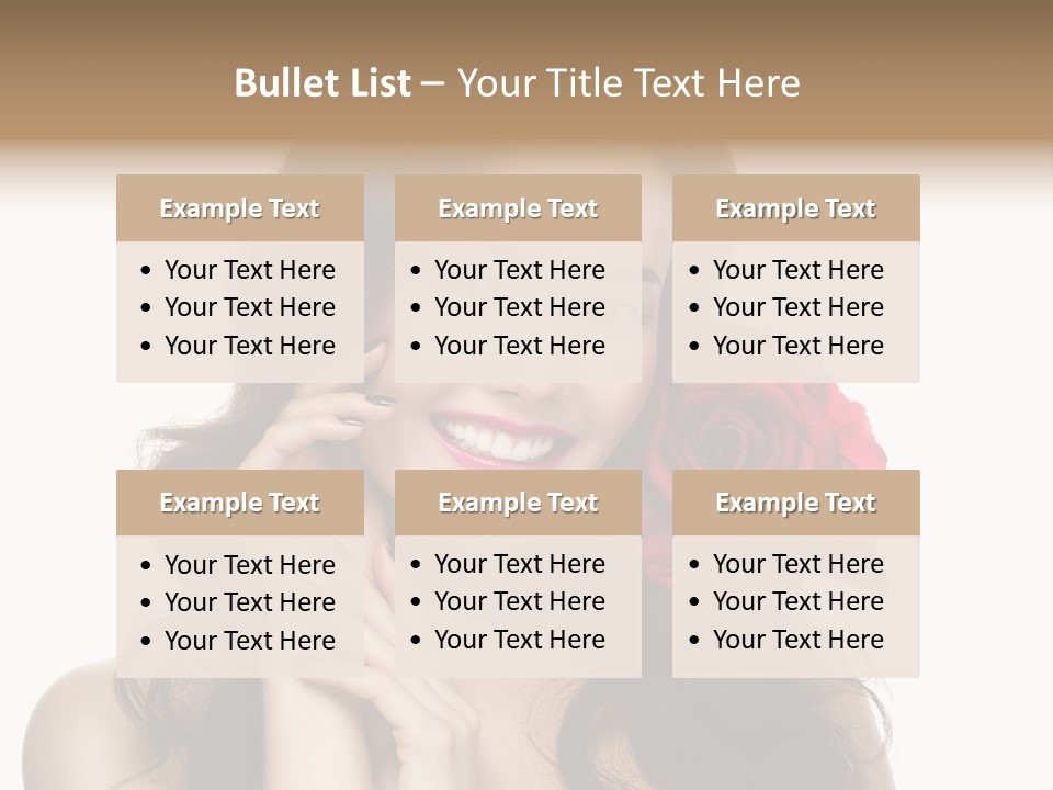 Teeth Pretty Woman PowerPoint Template