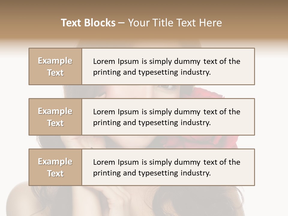 Teeth Pretty Woman PowerPoint Template