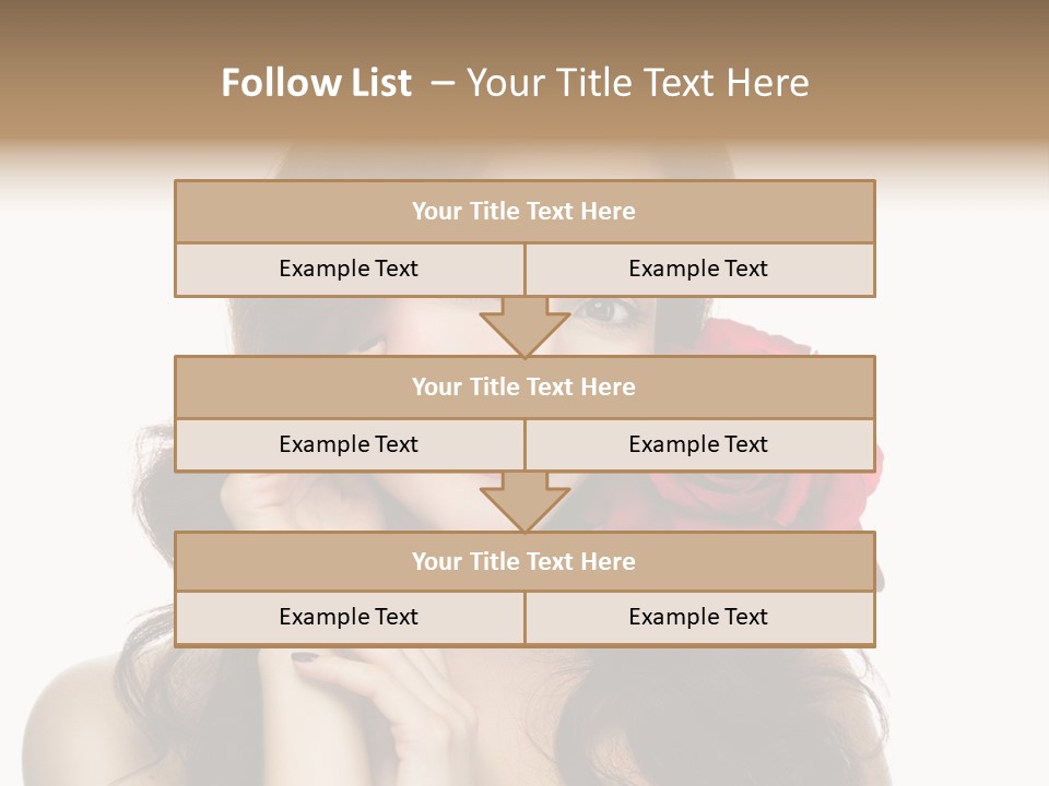 Teeth Pretty Woman PowerPoint Template