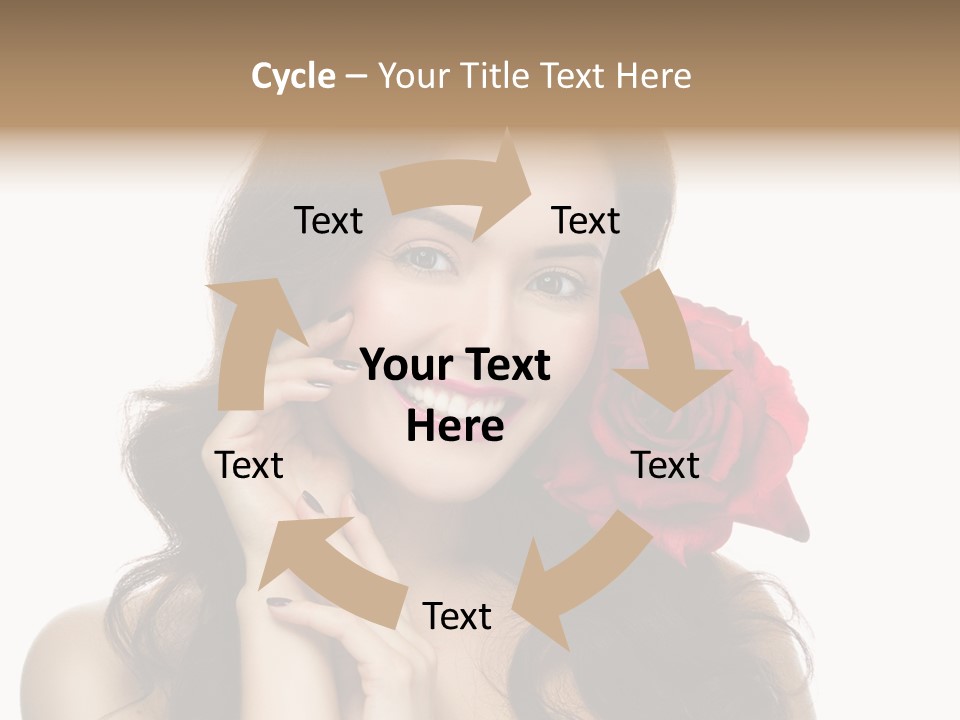 Teeth Pretty Woman PowerPoint Template