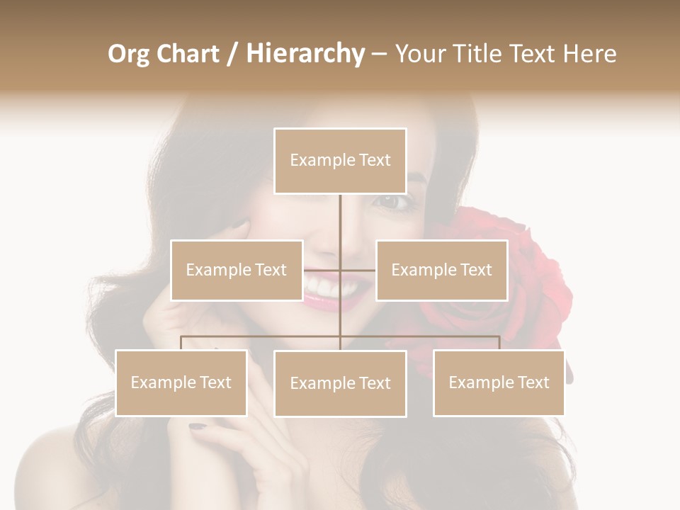 Teeth Pretty Woman PowerPoint Template