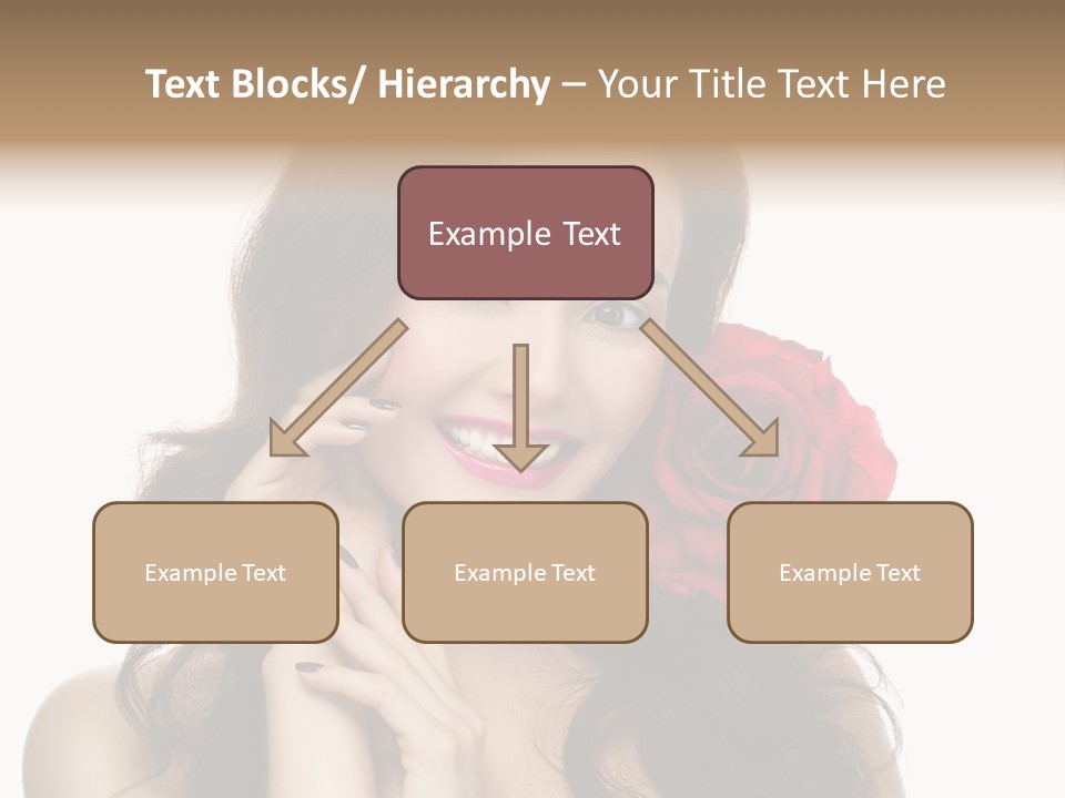 Teeth Pretty Woman PowerPoint Template