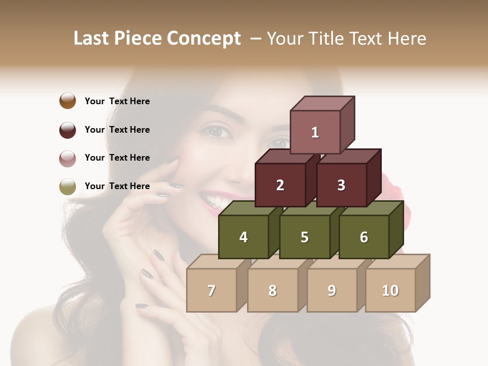 Teeth Pretty Woman PowerPoint Template