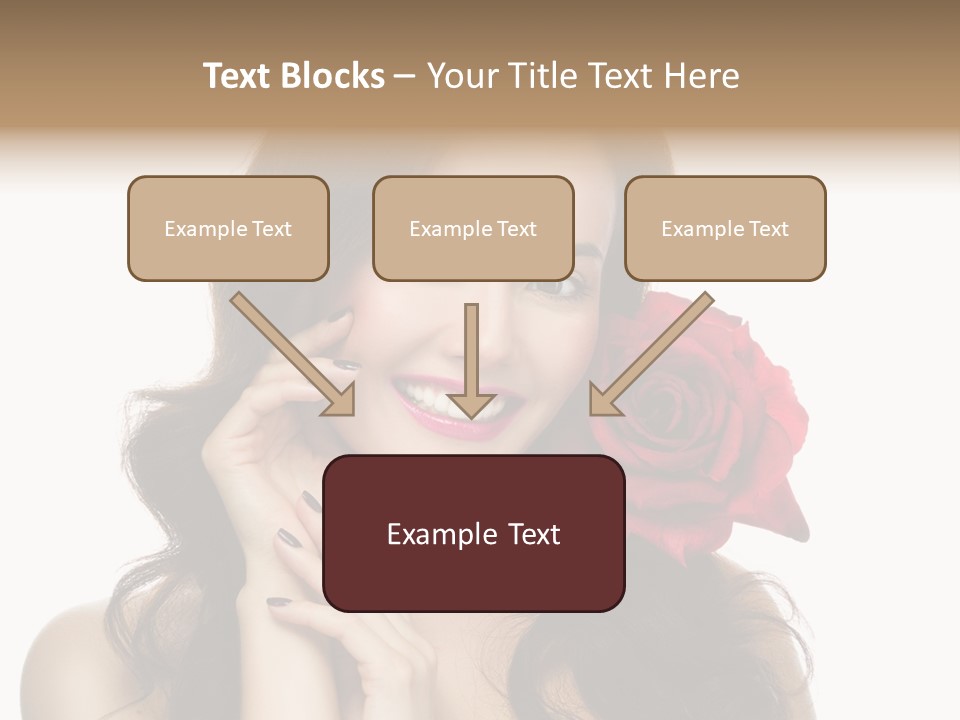 Teeth Pretty Woman PowerPoint Template