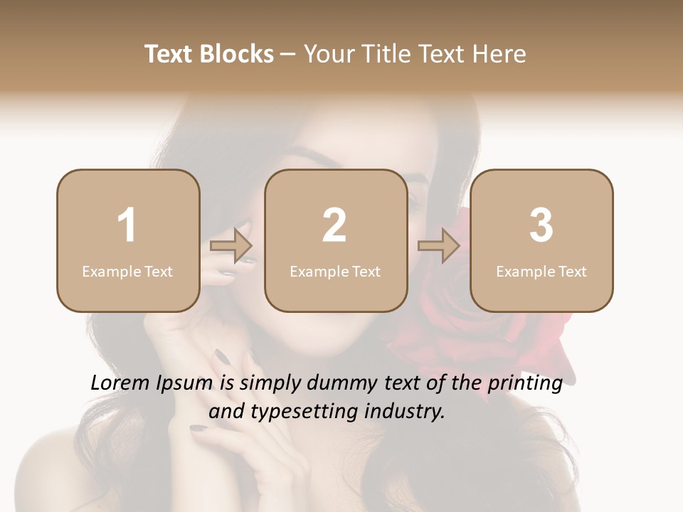 Teeth Pretty Woman PowerPoint Template