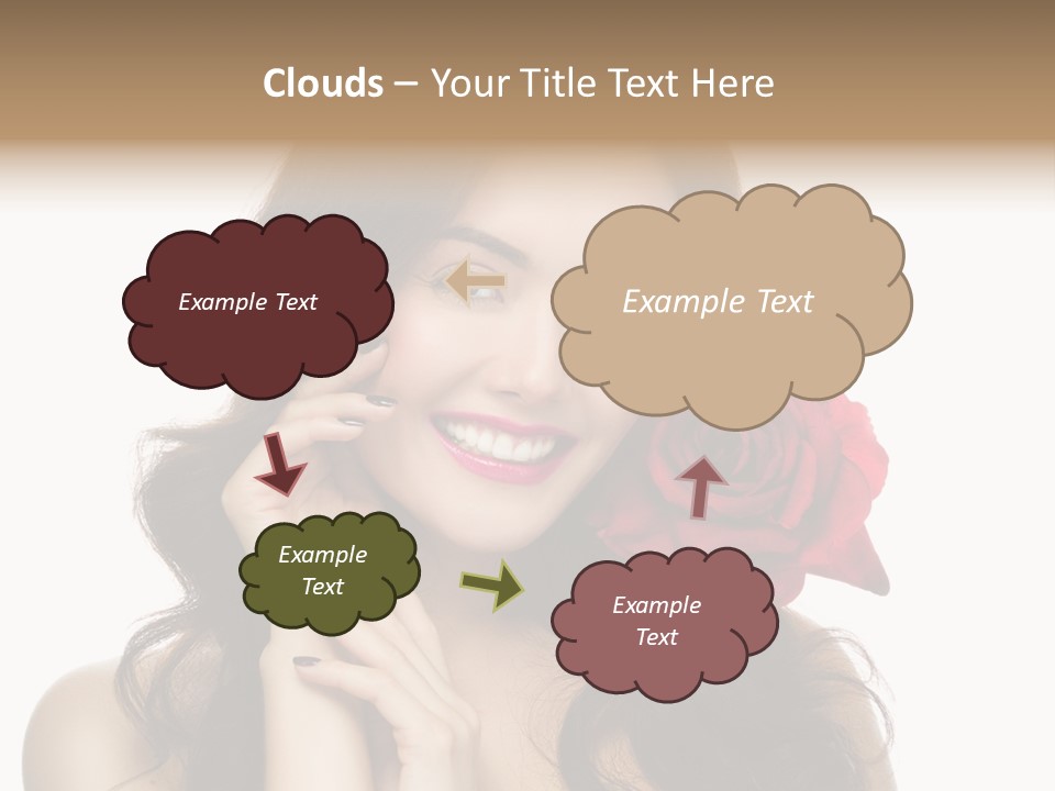 Teeth Pretty Woman PowerPoint Template