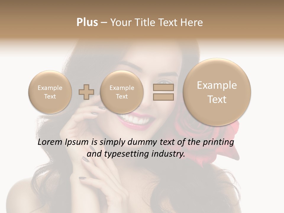 Teeth Pretty Woman PowerPoint Template
