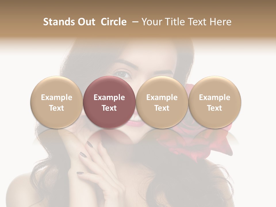 Teeth Pretty Woman PowerPoint Template