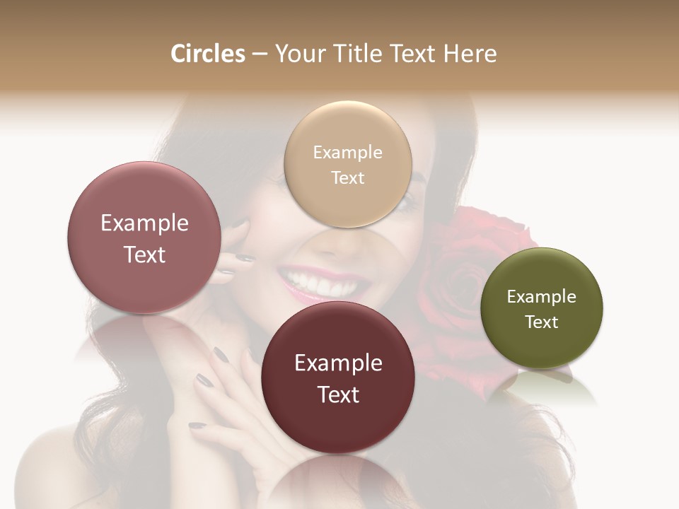 Teeth Pretty Woman PowerPoint Template