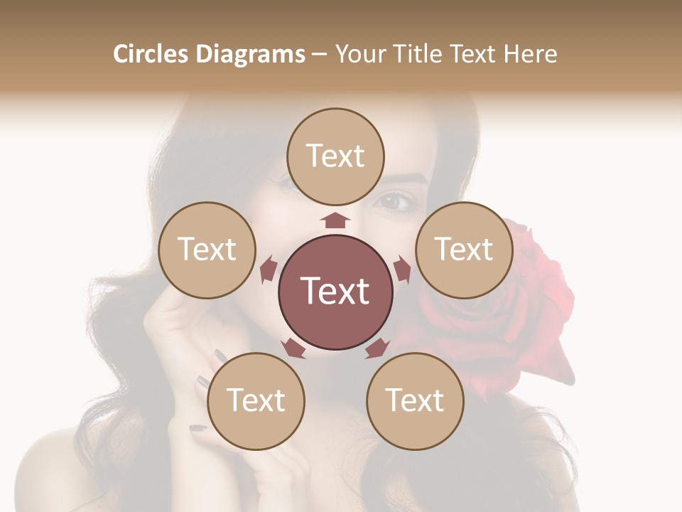 Teeth Pretty Woman PowerPoint Template