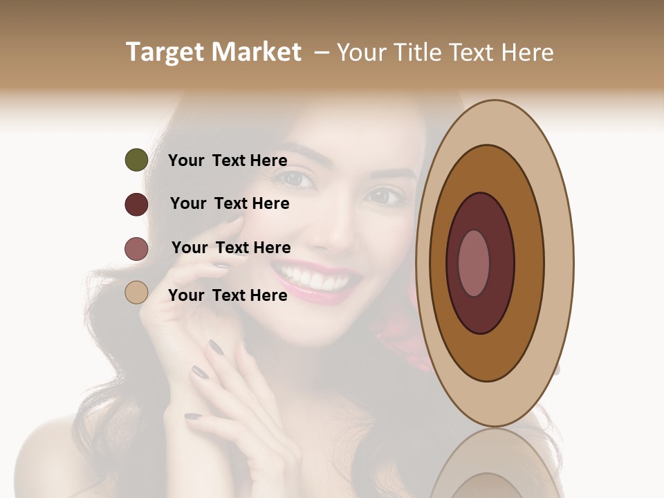 Teeth Pretty Woman PowerPoint Template